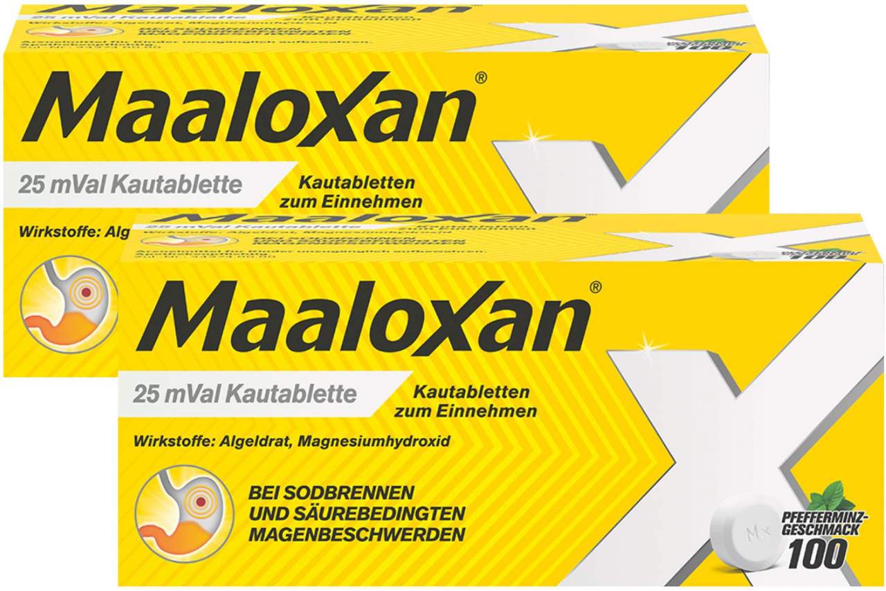 Maaloxan 25 mVal 2 x 100 Kautabletten