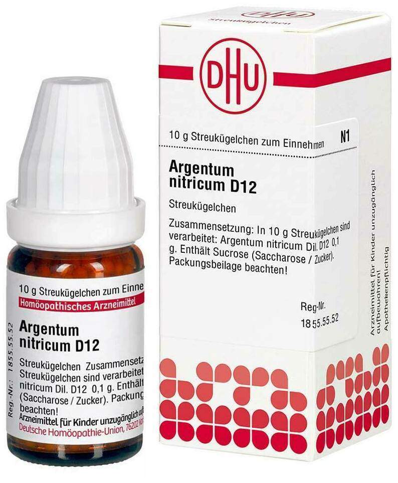Dhu Argentum Nitricum D12 10 G Globuli