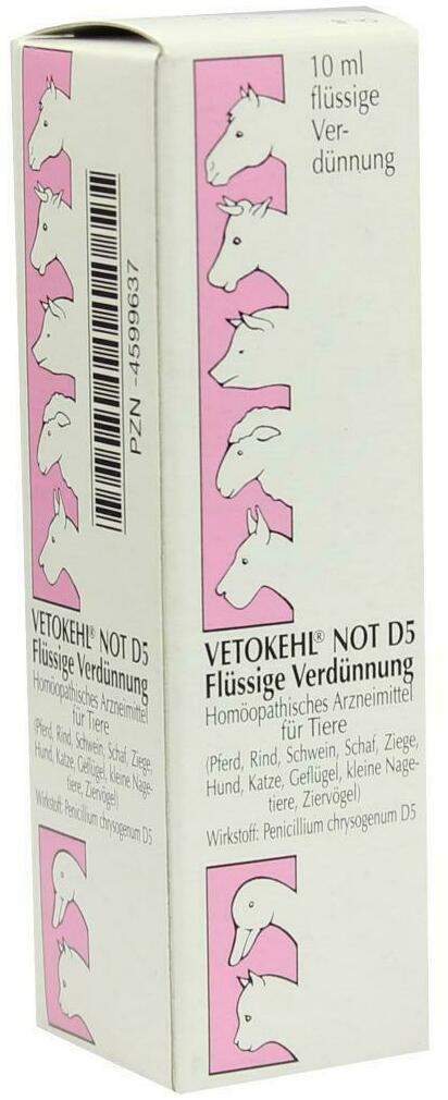 Vetokehl Not. D 5 vet. 10 ml Tropfen