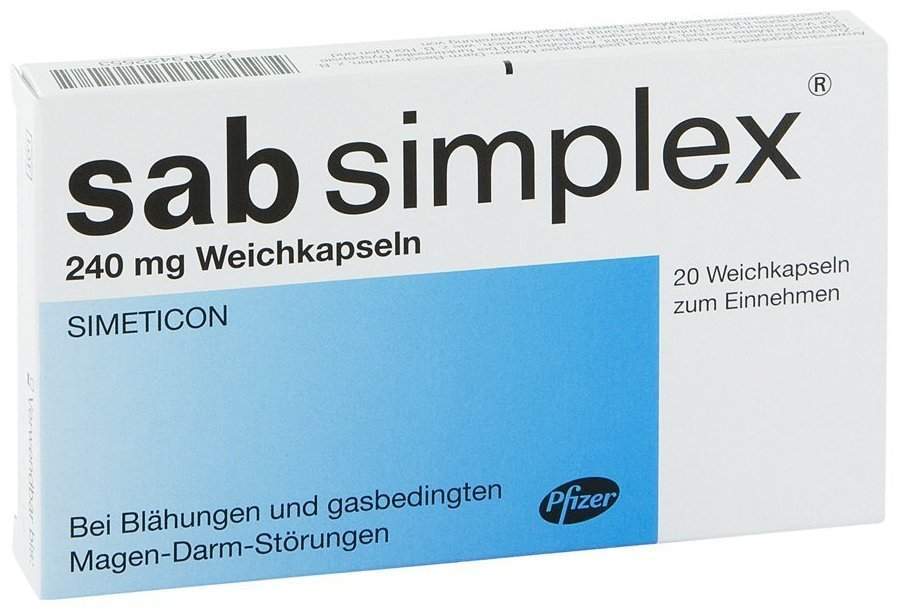 Sab Simplex 240 mg 20 Weichkapseln