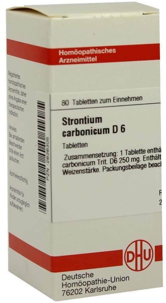 Dhu Strontium Carbonicum D6 80 Tabletten