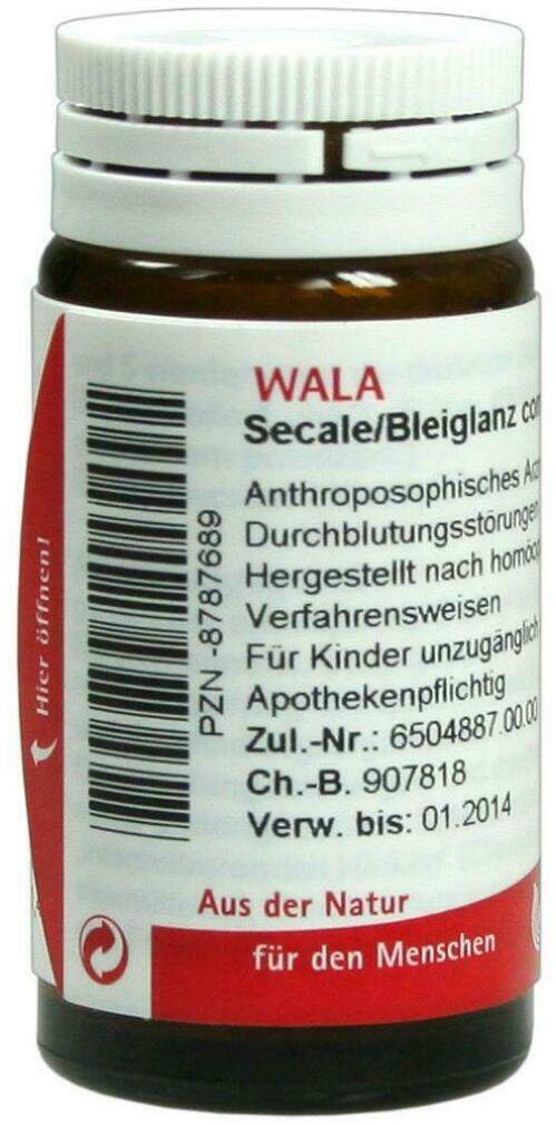 Wala Secale Bleiglanz Comp. 20 G Globuli