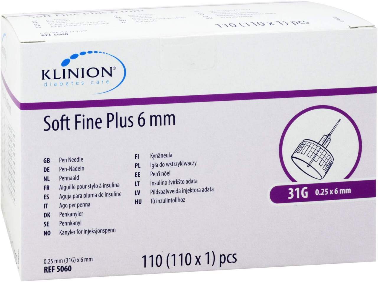 Soft Fine Plus Kanülen 6mm 31g 0,25mm Cpc
