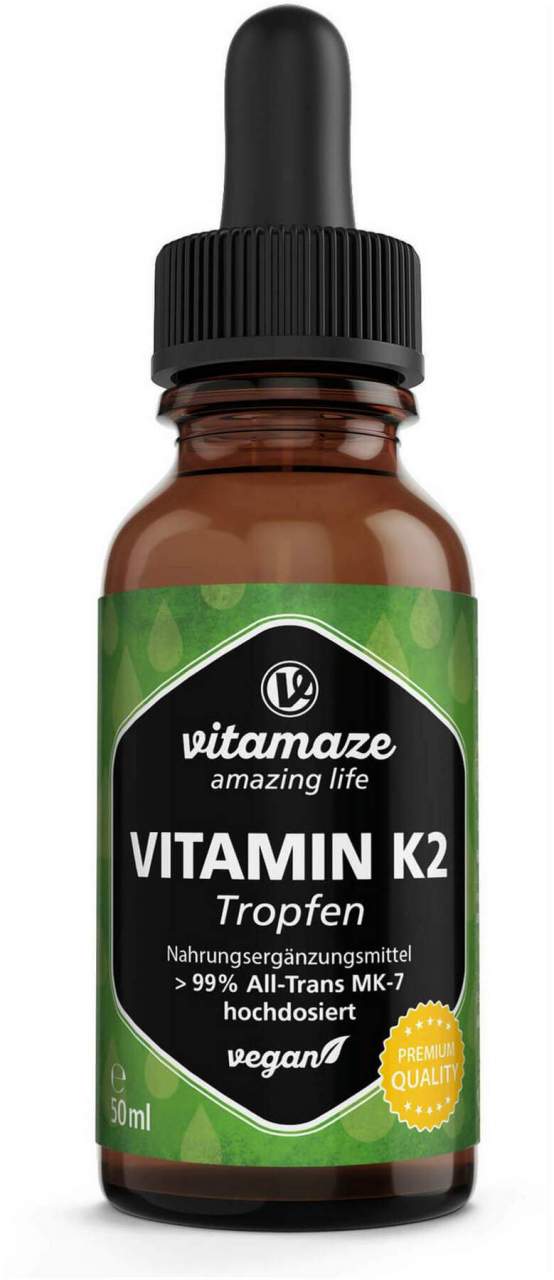 Vitamin K2 Mk7 Tropfen Hochdosiert Vegan 50ml