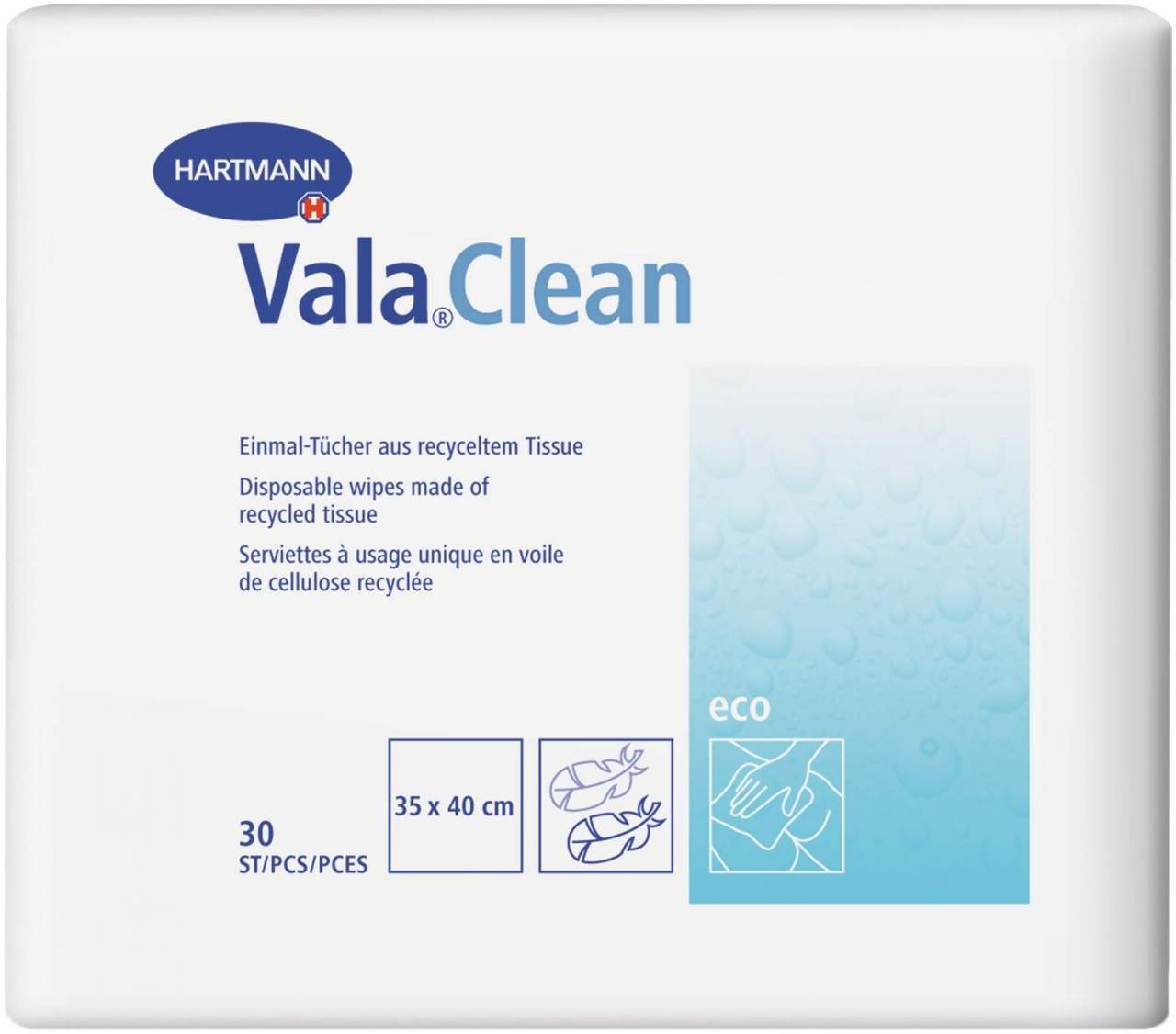 Valaclean Eco Einmal Tücher 35x40cm