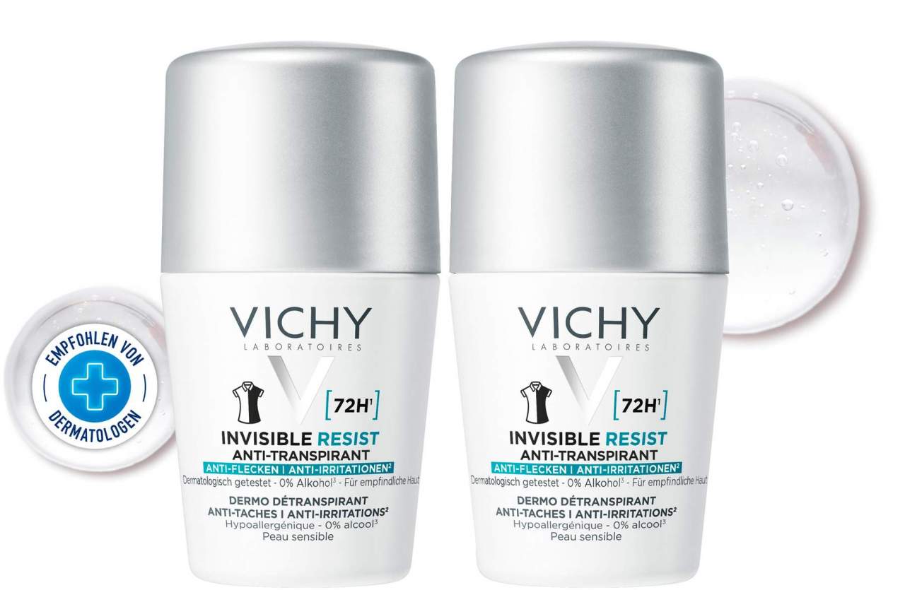 Vichy Deo Women Roll-on 72h Anti-Flecken 2 x 50 ml