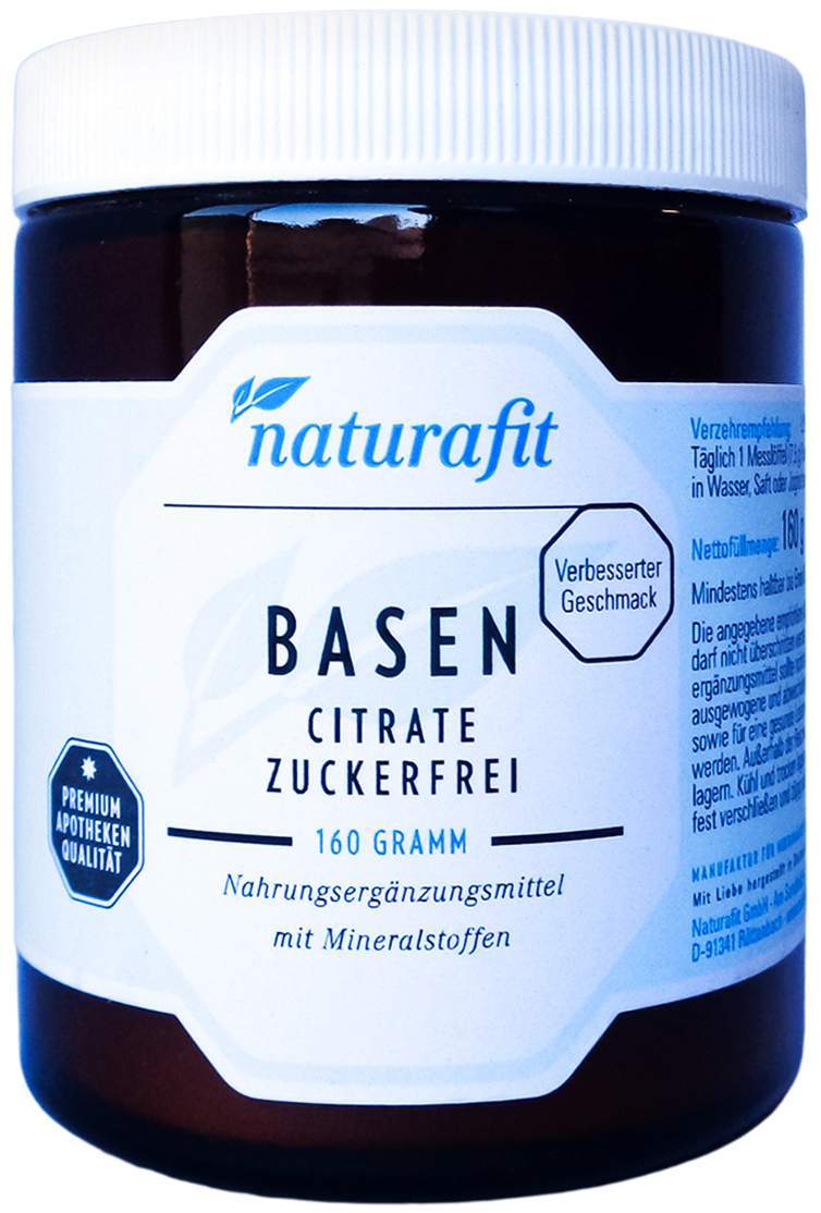 Naturafit Basencitrate Zuckerfrei Pulver 160 G