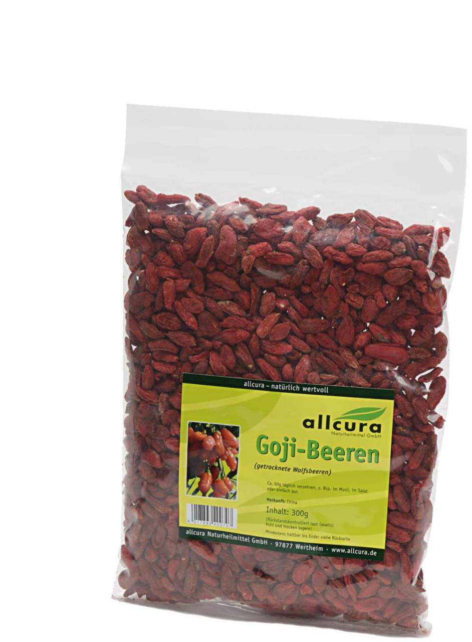 Allcura Goji-Beeren Getrocknete Wolfbeeren 300g