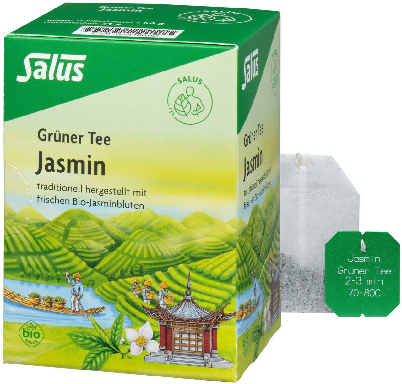 Grüner Tee Jasmin Bio Salus 15 Filterbeutel