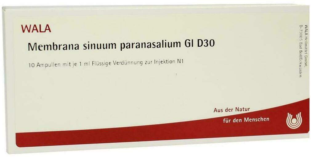 Wala Membrana Sinuum Paranasalium Gl D30 10 X 1 ml Ampullen