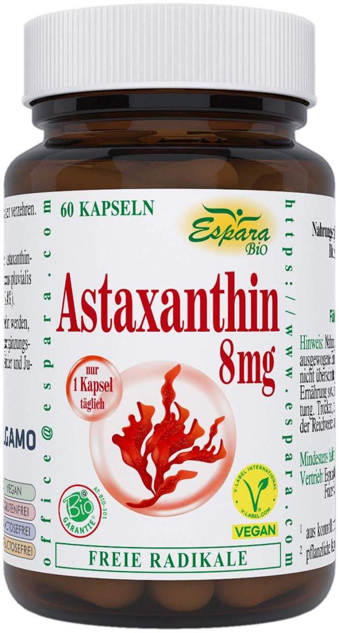 Astaxanthin 8 mg Bio 60 Kapseln