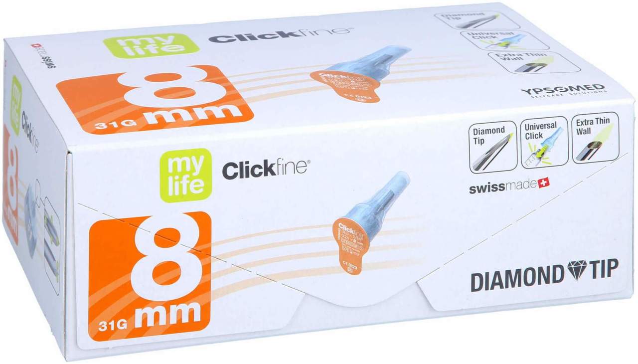 Clickfine Universal 8 Kanülen 0,25 X 8 mm 100 Stück
