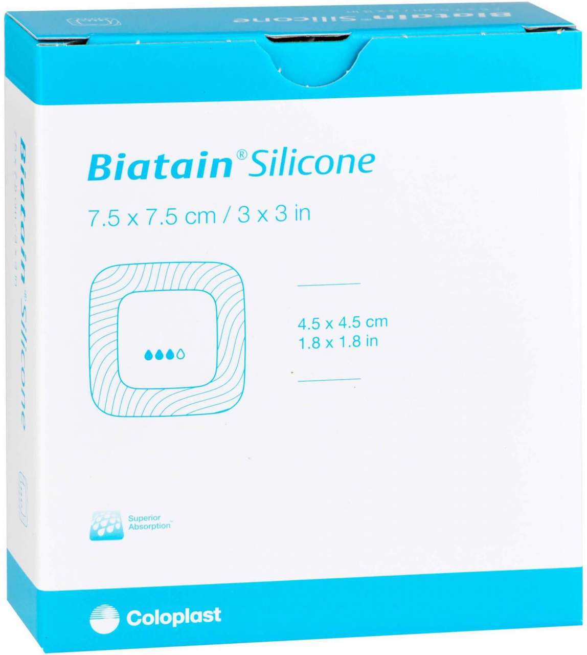 Biatain Silicone Schaumverband 7,5 X 7,5 cm 10 Stück