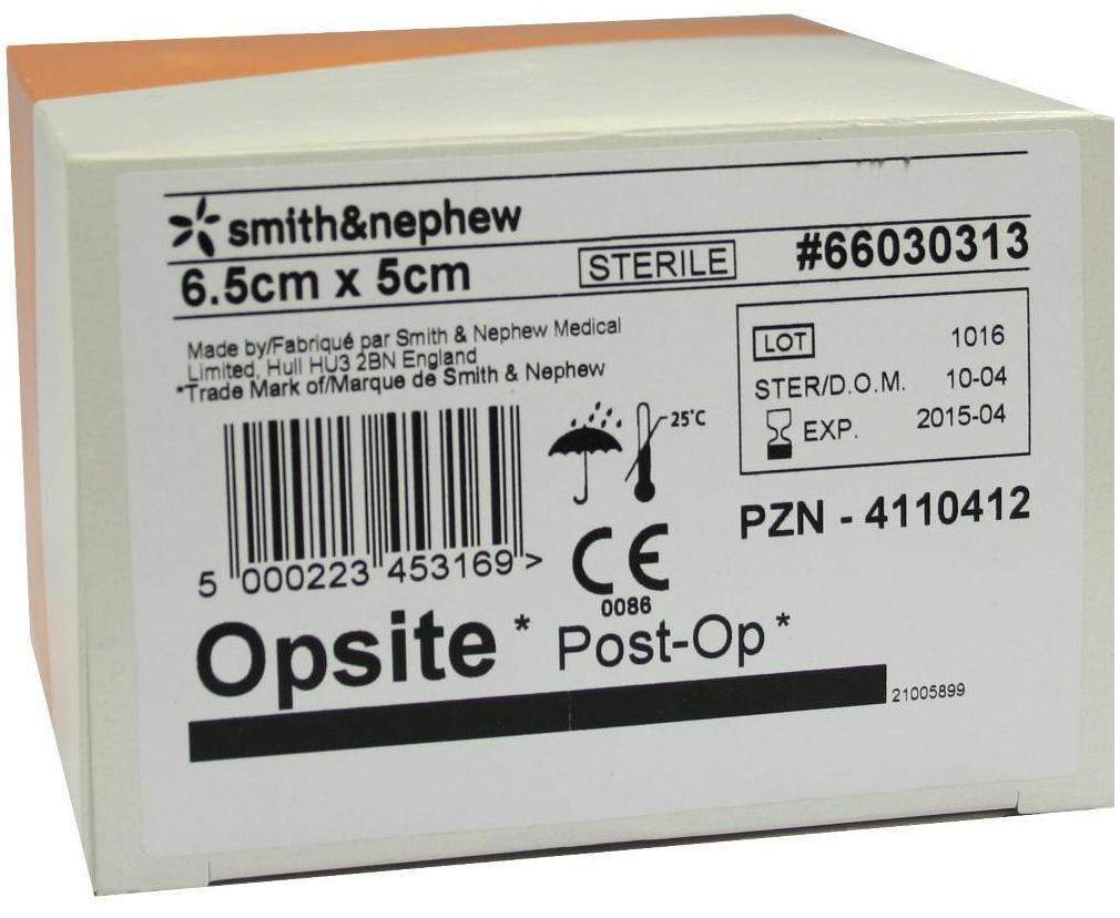Opsite Post Op 6,5 X 5 cm 6 X 5 Verbände