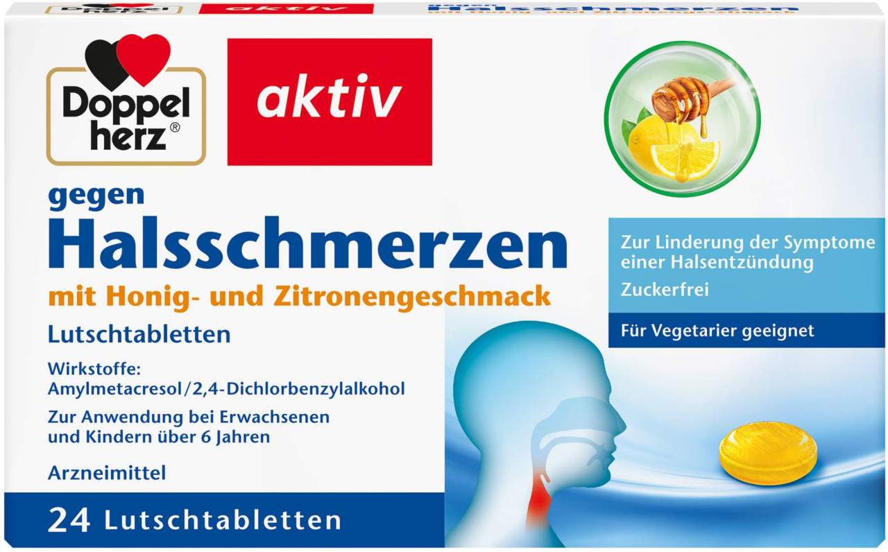Doppelherz Aktiv Gegen Halsschmerzen 24 Lutschtabletten