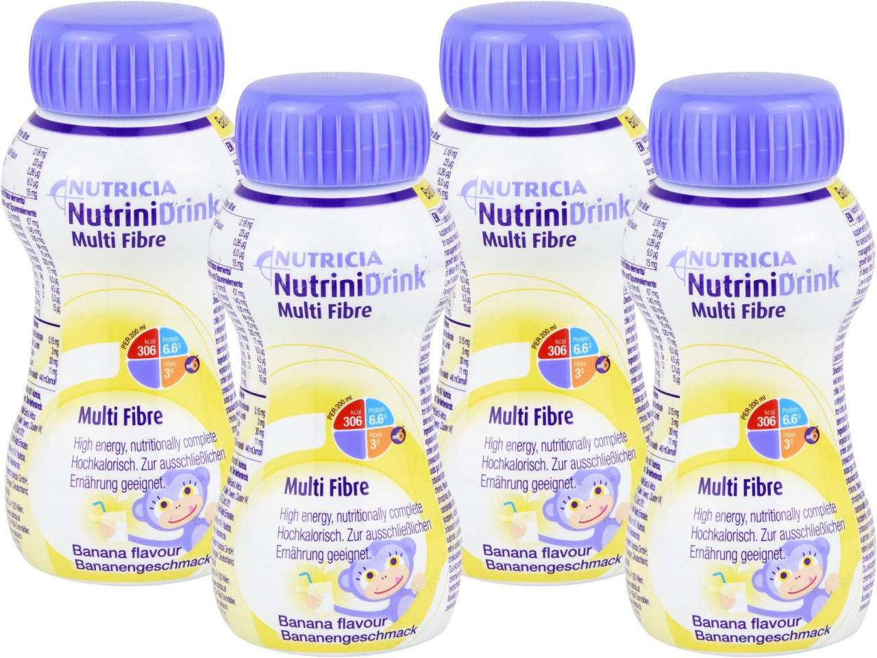 Nutrini Drink Multifibre Bananengeschmack 32 X 200 ml Flüssigkeit