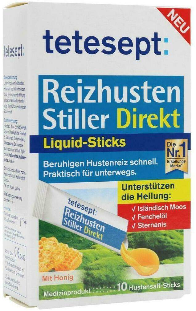 Tetesept Reizhusten Stiller Direkt Liquid Sticks