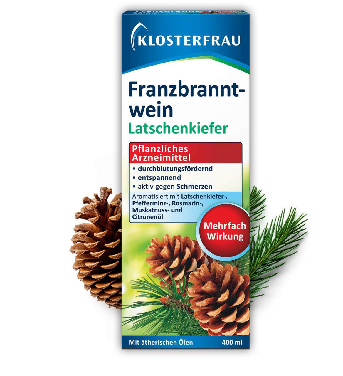 Klosterfrau Franzbranntwein Latschenkiefer Dosierflasche 400 ml