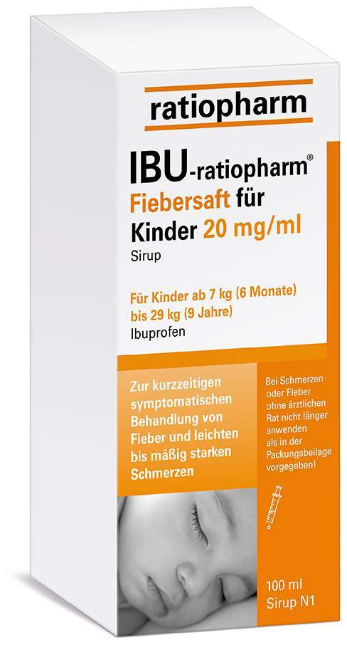 Ibu-Ratiopharm 2% Fiebersaft Für Kinder 100 ml Saft