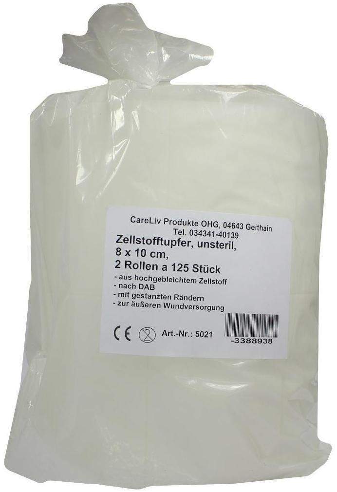 Zellstofftupfer 8x10cm Rolle