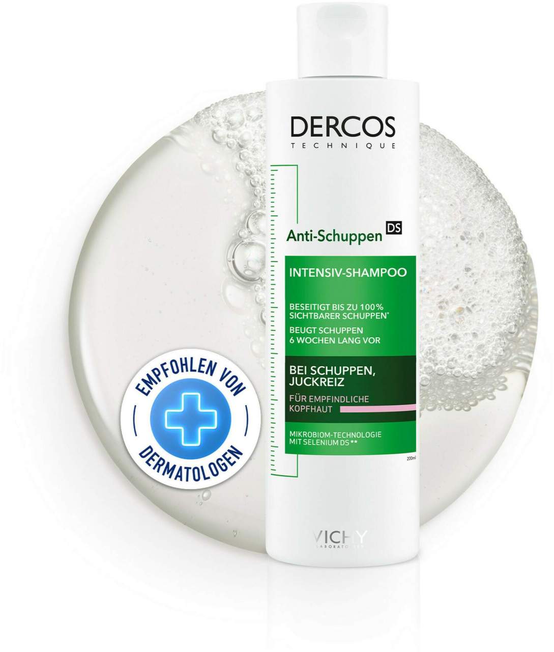 Vichy Dercos Anti Schuppen Sensitive 200 ml Shampoo