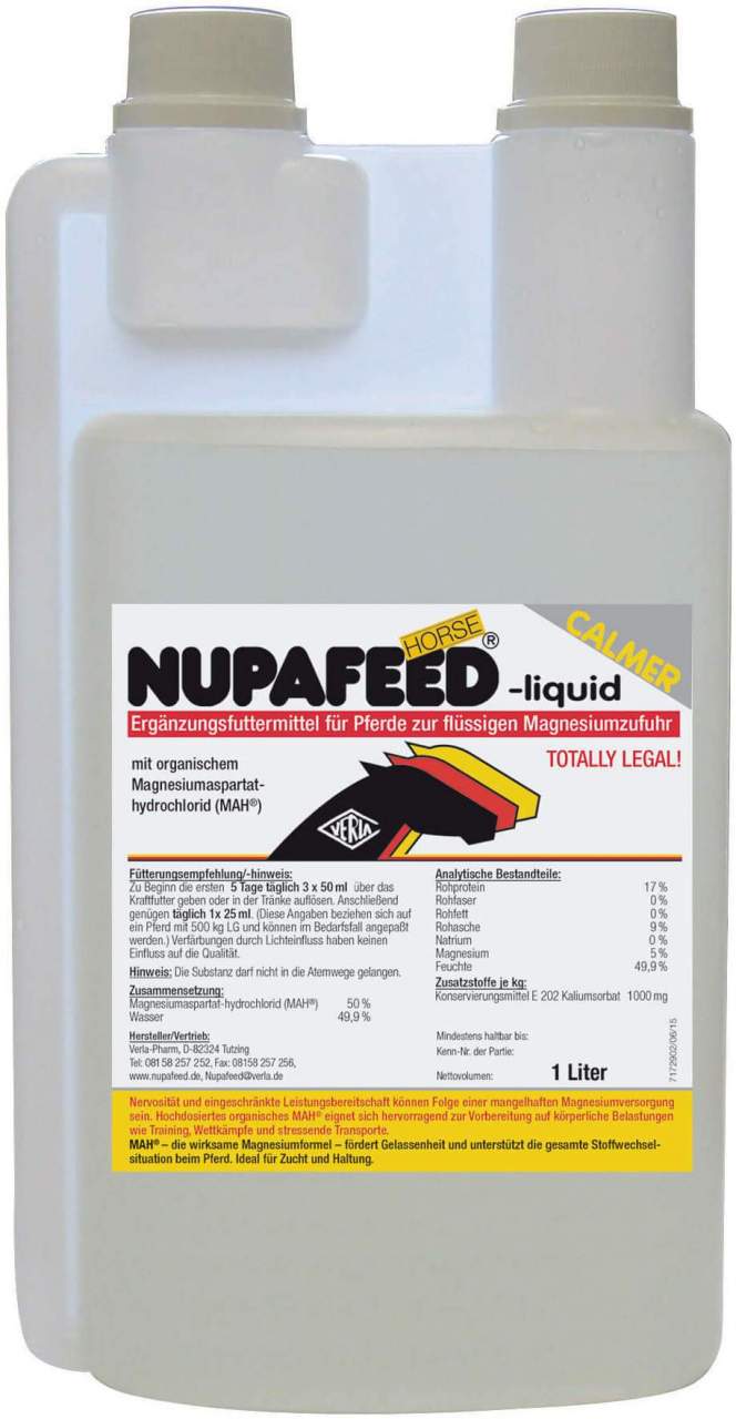 Nupafeed Horse Liquid 1 Liter Ergänzungsfuttermittel für Pferde