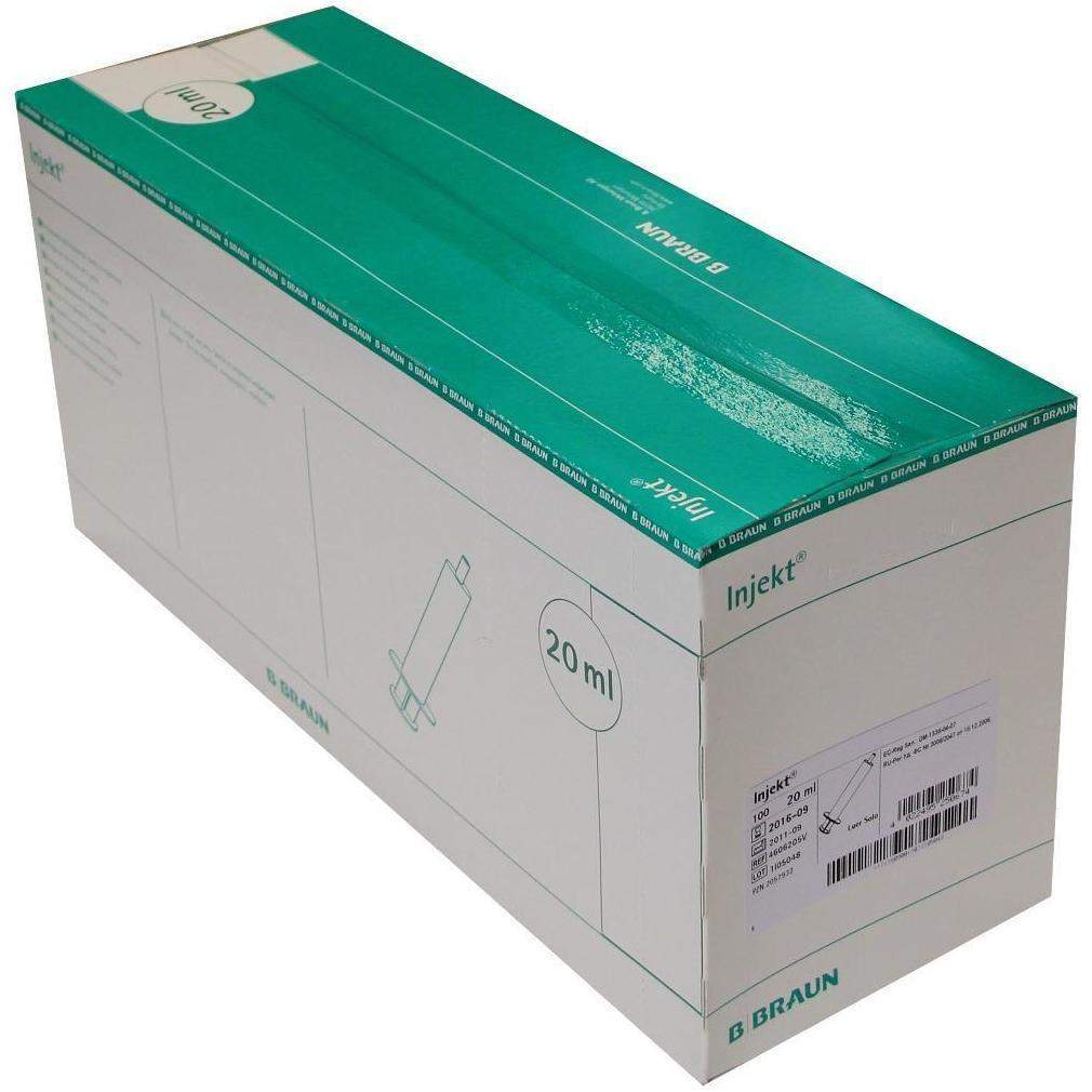 Braun Injekt 100 X 20 ml Spritzen Mit Exzentr. Konus Luer