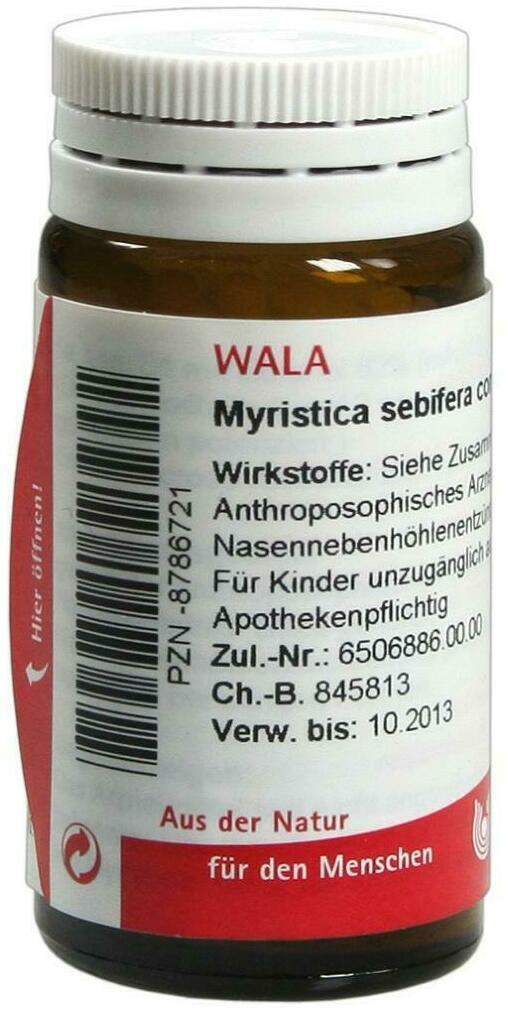 Wala Myristica Sebifera Comp. Velati 20 G Globuli