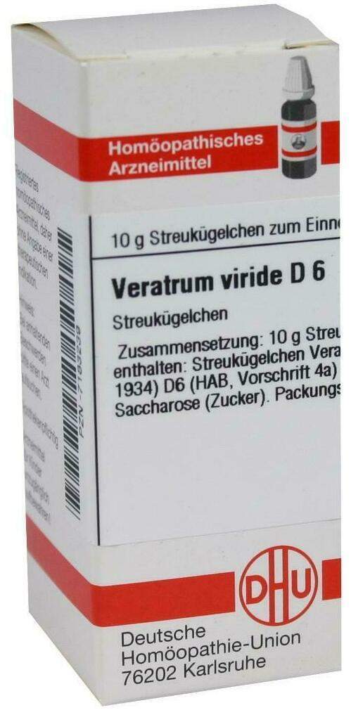 Dhu Veratrum Viride D6 10 G Globuli