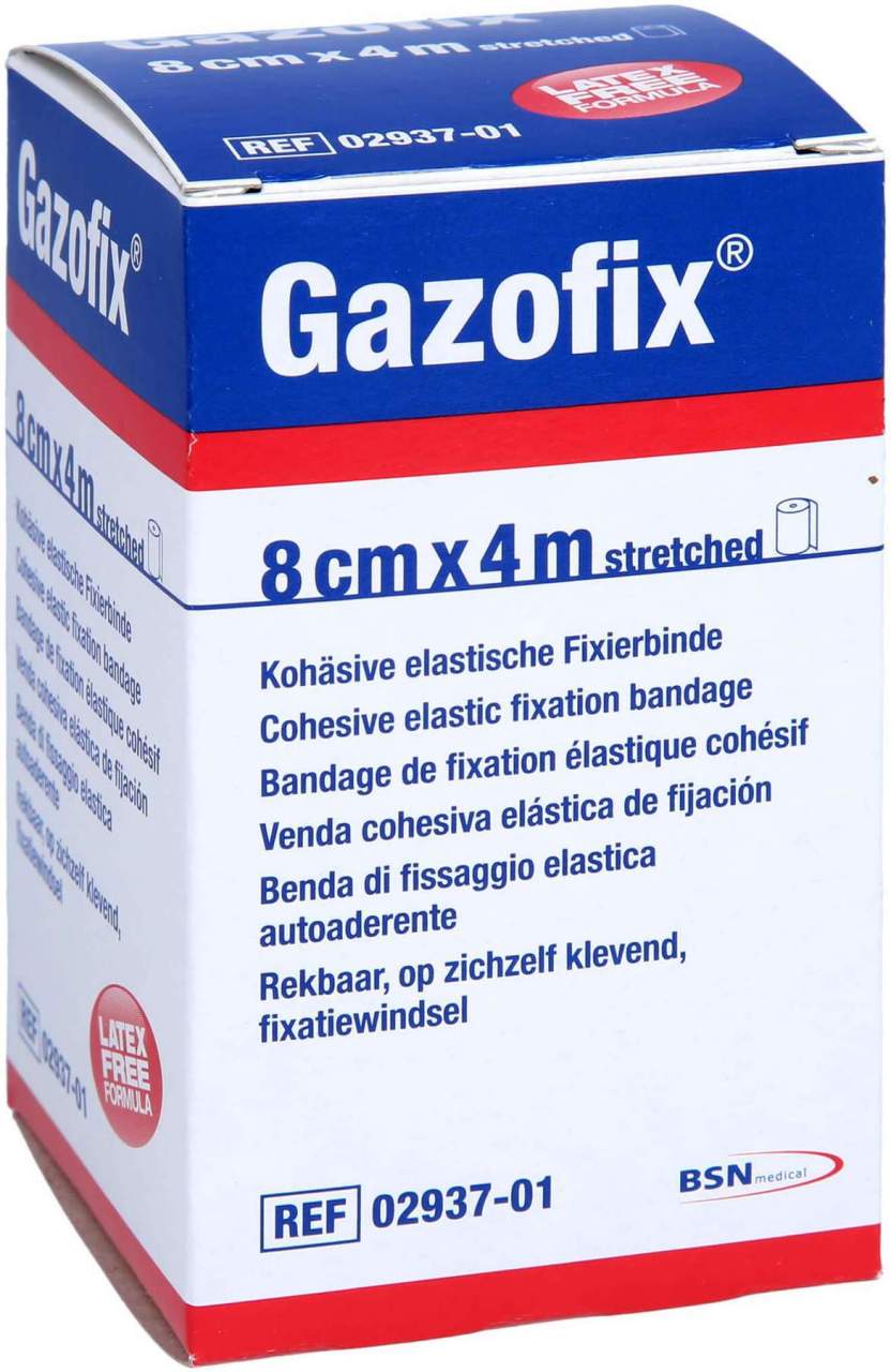 Gazofix Kohäsive Fixierbinde 4 M X 8 cm