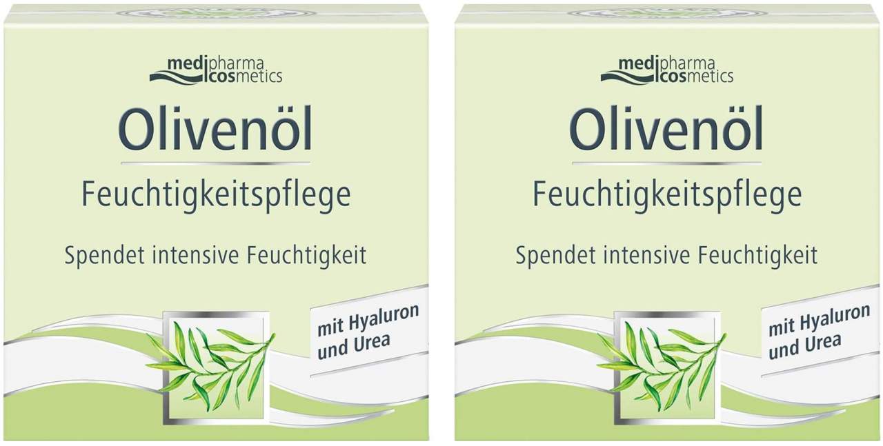 medipharma cosmetics Olivenöl Feuchtigkeitspflege 2 x 50 ml