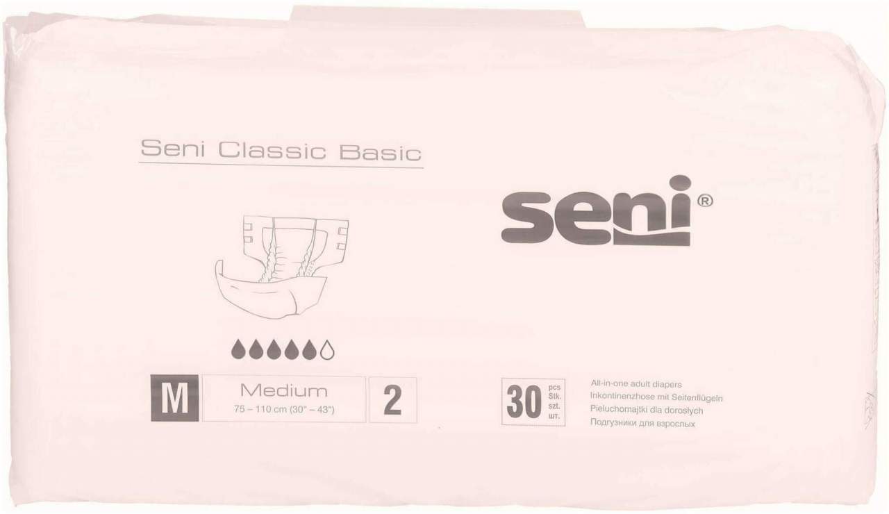 Seni Classic Basic Inkontinenzhose Gr.M 30 Stück
