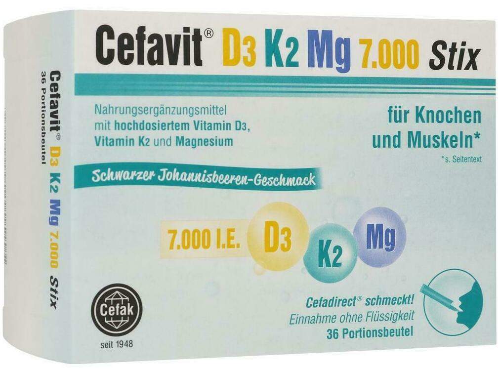 Cefavit D3 K2 mg 7.000 I.E. Stix Granulat