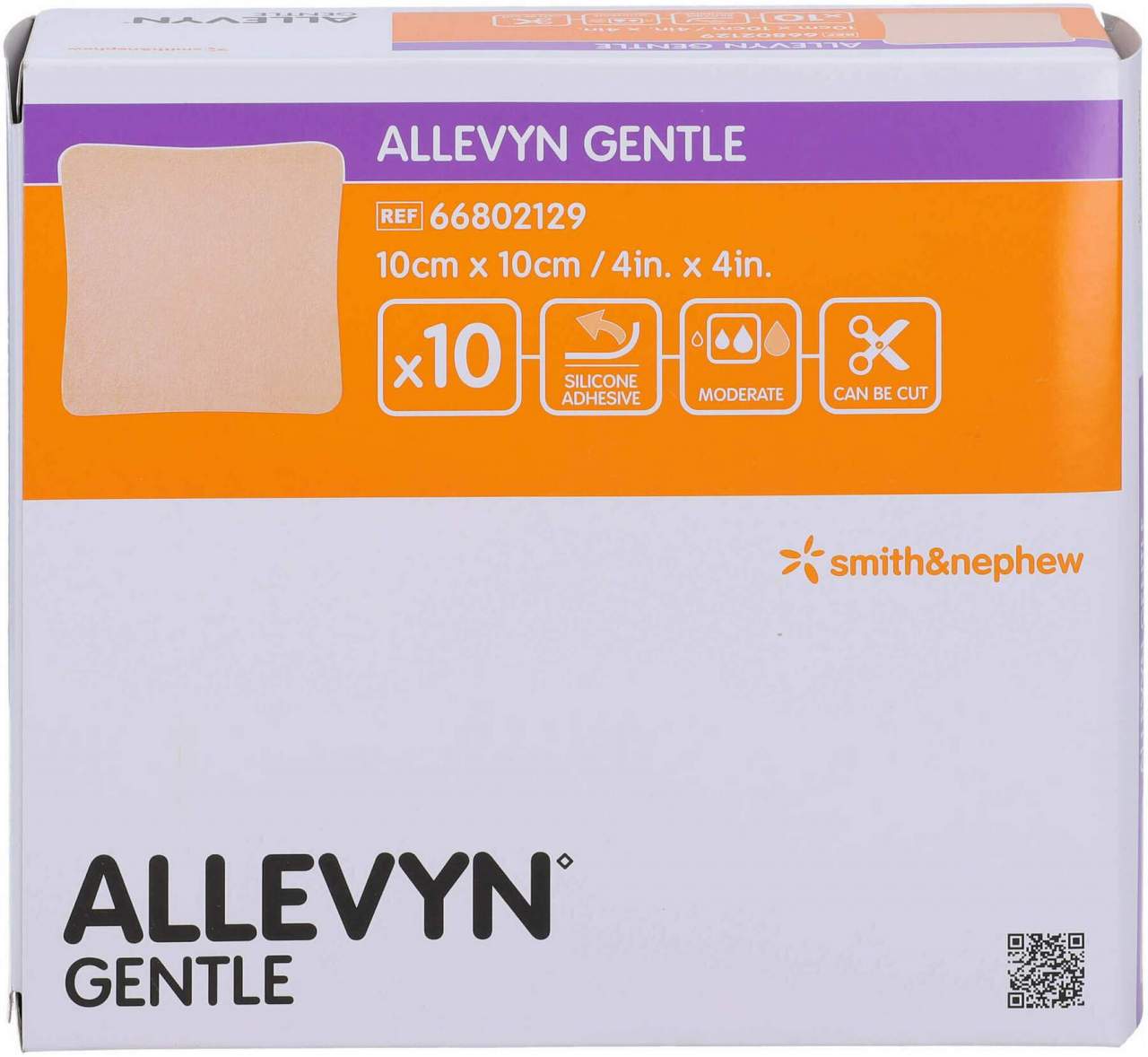 Allevyn Gentle 10 X 10 cm Schaumverband 10 Stück