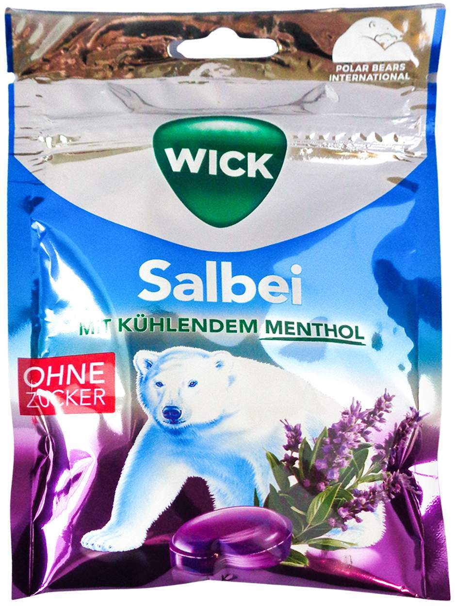 Wick Salbei Bonbons Ohne Zucker 72 G