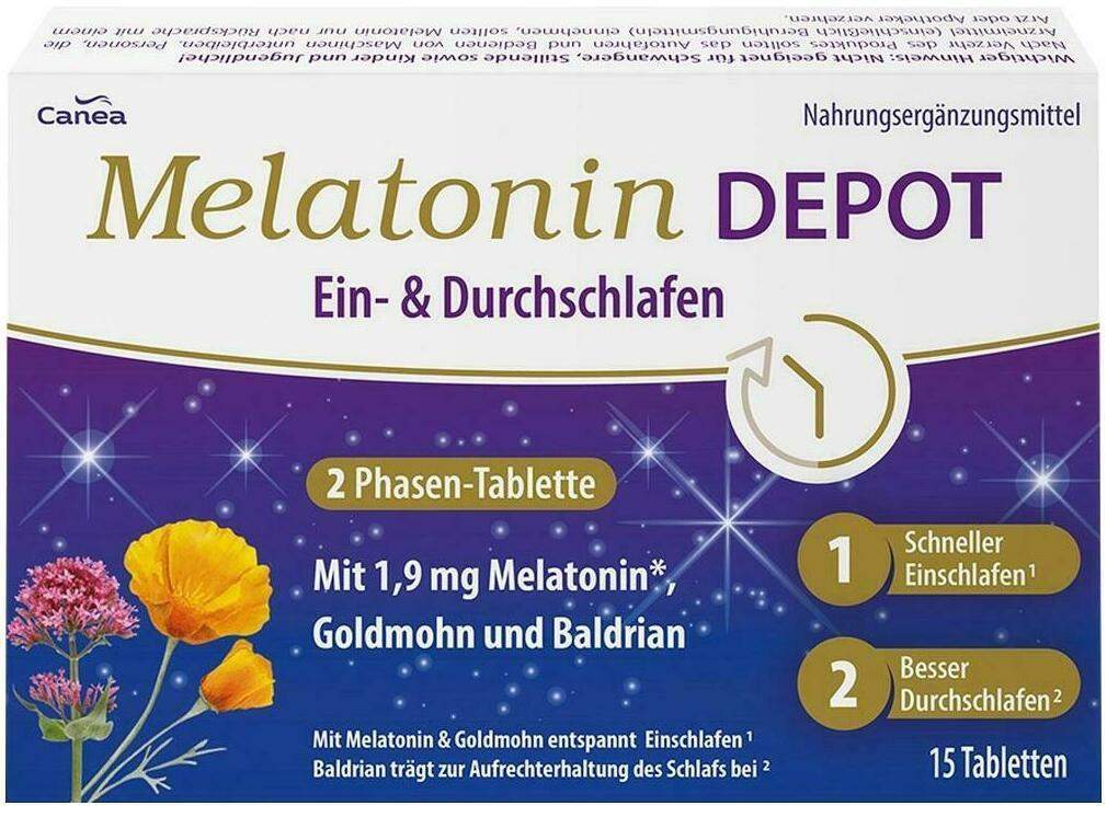 Melatonin Depot Ein- & Durchschlaf-Tabletten