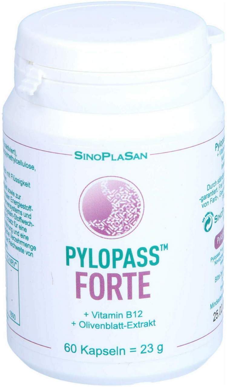 Pylopass Forte 200 Mg+vit.B12+olivenblattextr.Kapseln 60 Stück