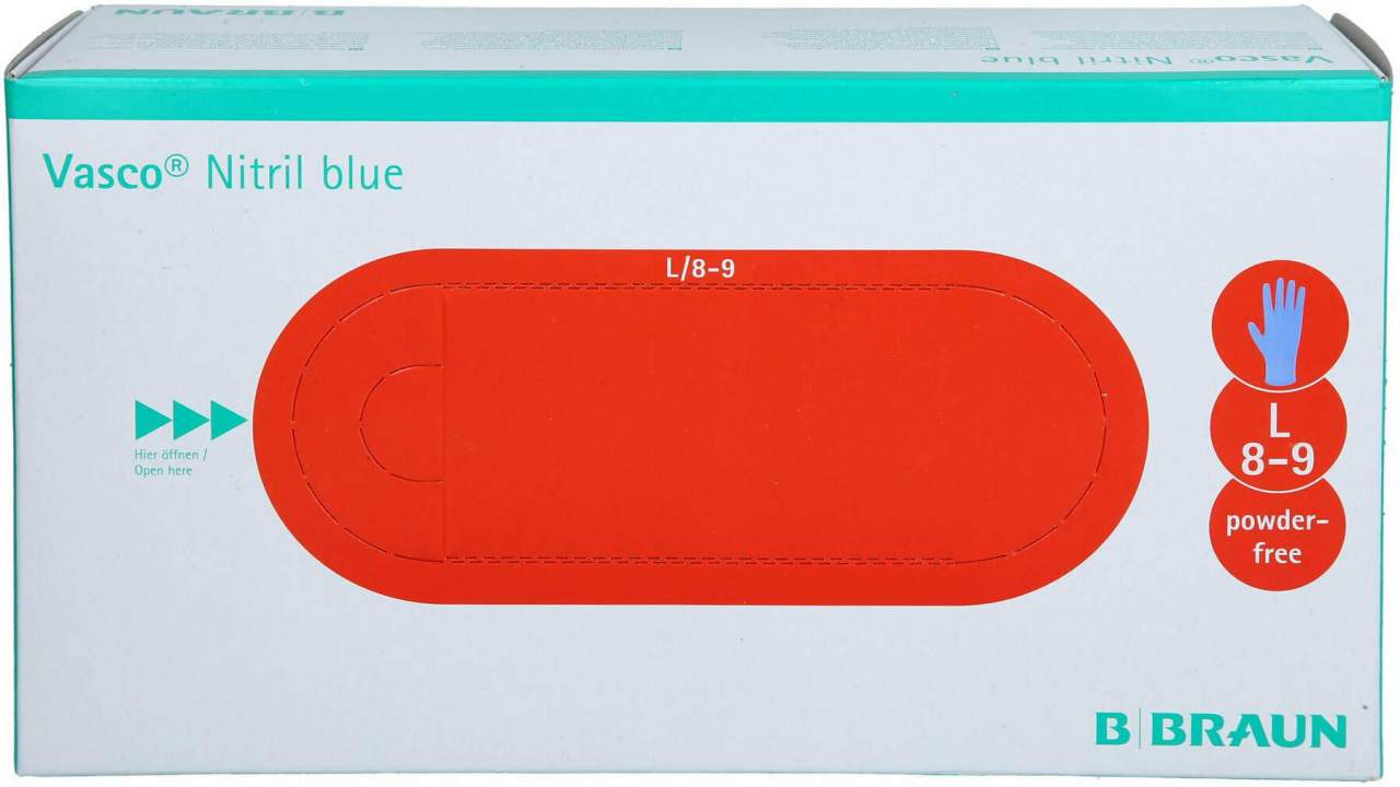 Vasco Nitril Blue Untersuchungshandschuhe Gr.L 150 Stück