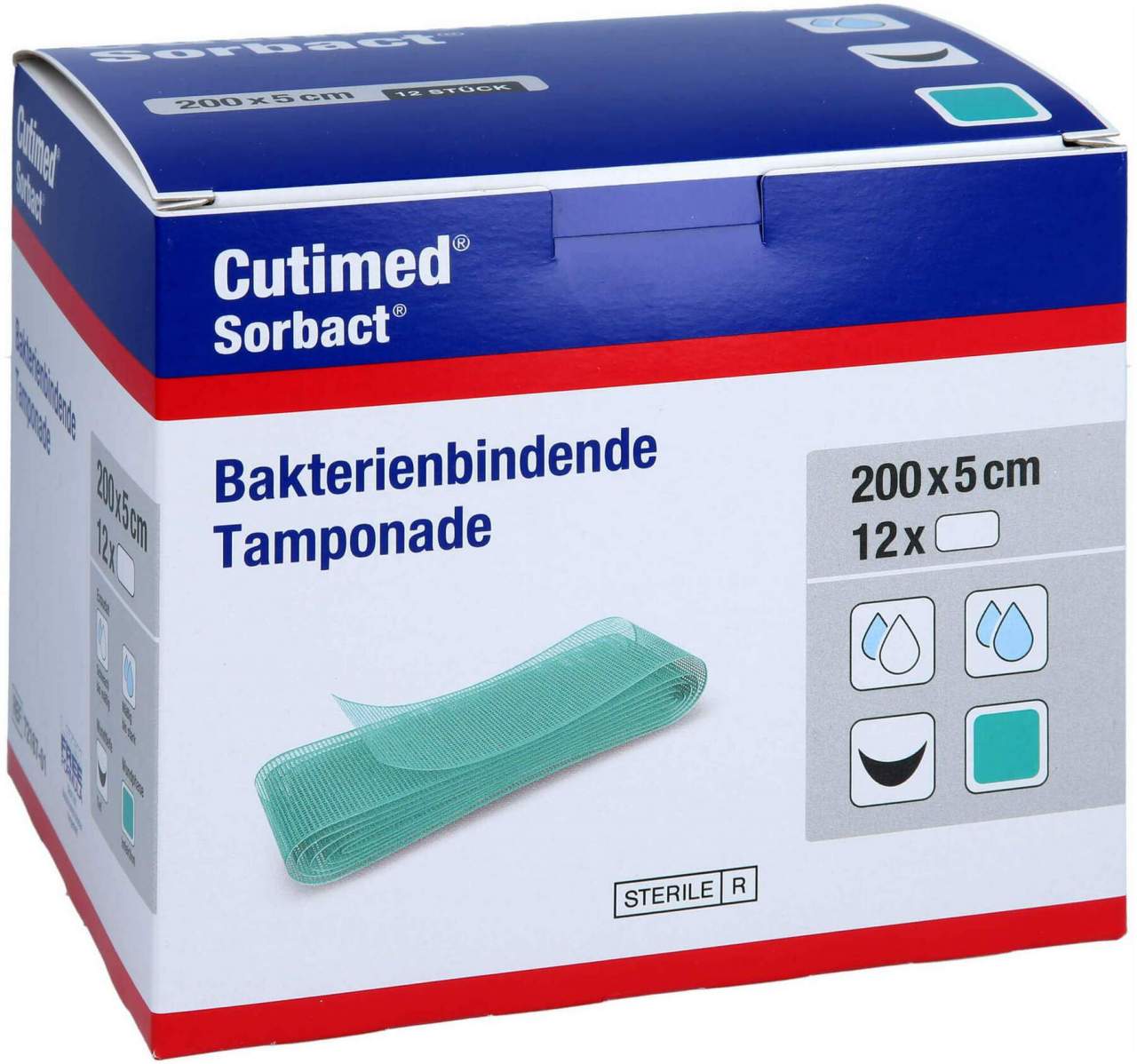 Cutimed Sorbact Tamponaden 5x200 cm
