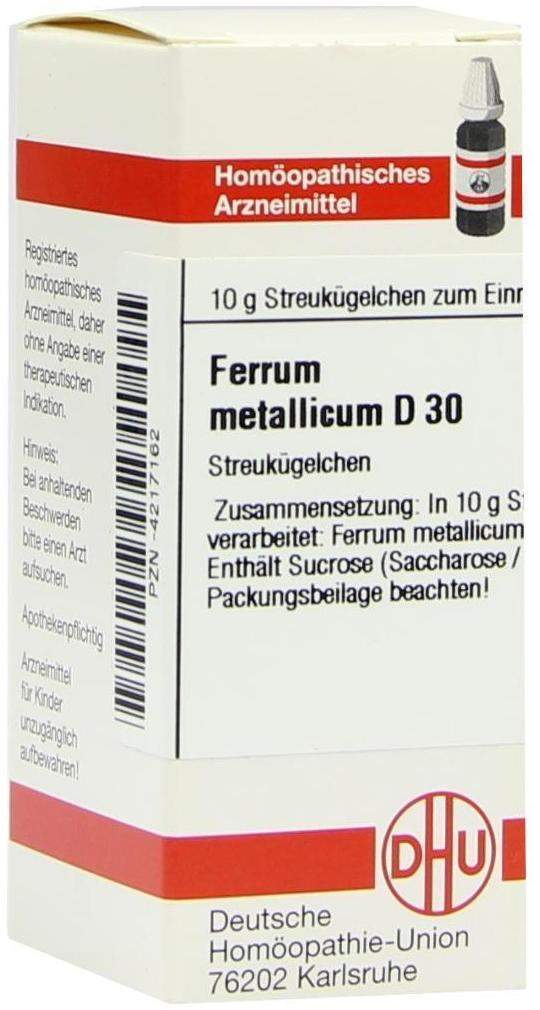 Dhu Ferrum Metallicum D30 Globuli 10 G