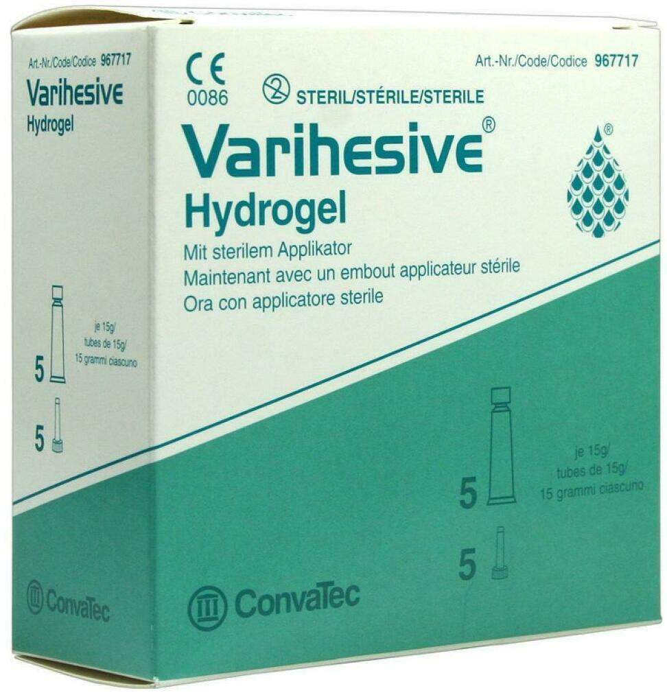 Varihesive Hydrogel Mit Sterilem Applikator 5 X 15 G Gel