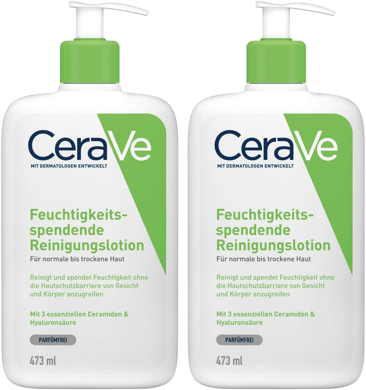 CeraVe Feuchtigkeitsspendende Reinigungslotion 2 x 473 ml