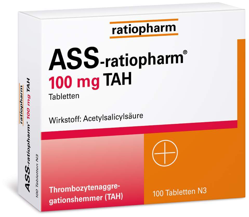ASS-Ratiopharm 100 mg TAH 50 Tabletten