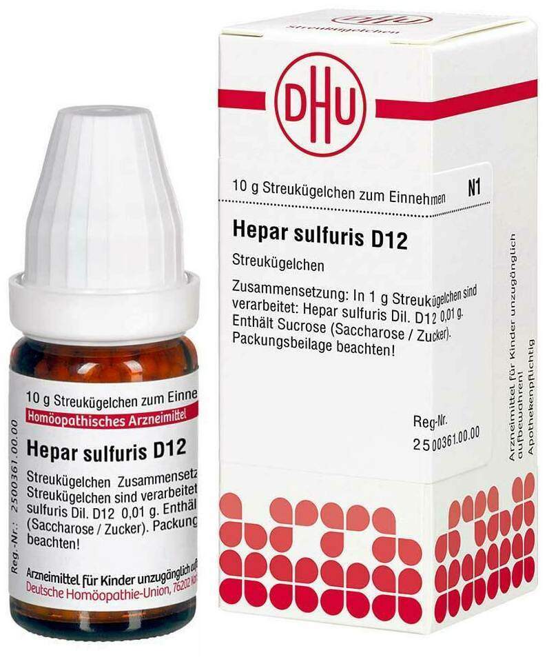 Dhu Hepar Sulfuris D12 10 G Globuli