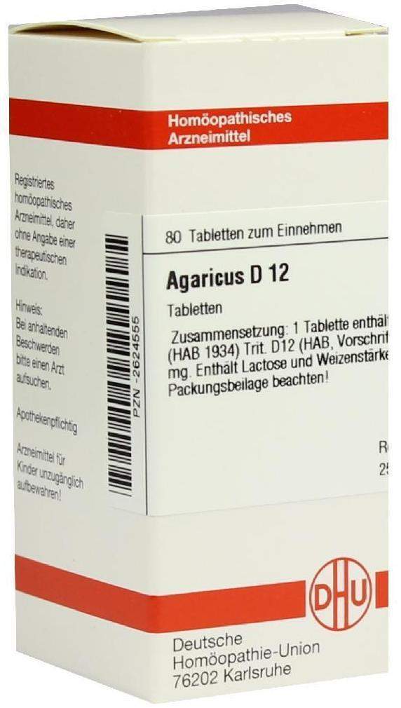 Dhu Agaricus D12 80 Tabletten