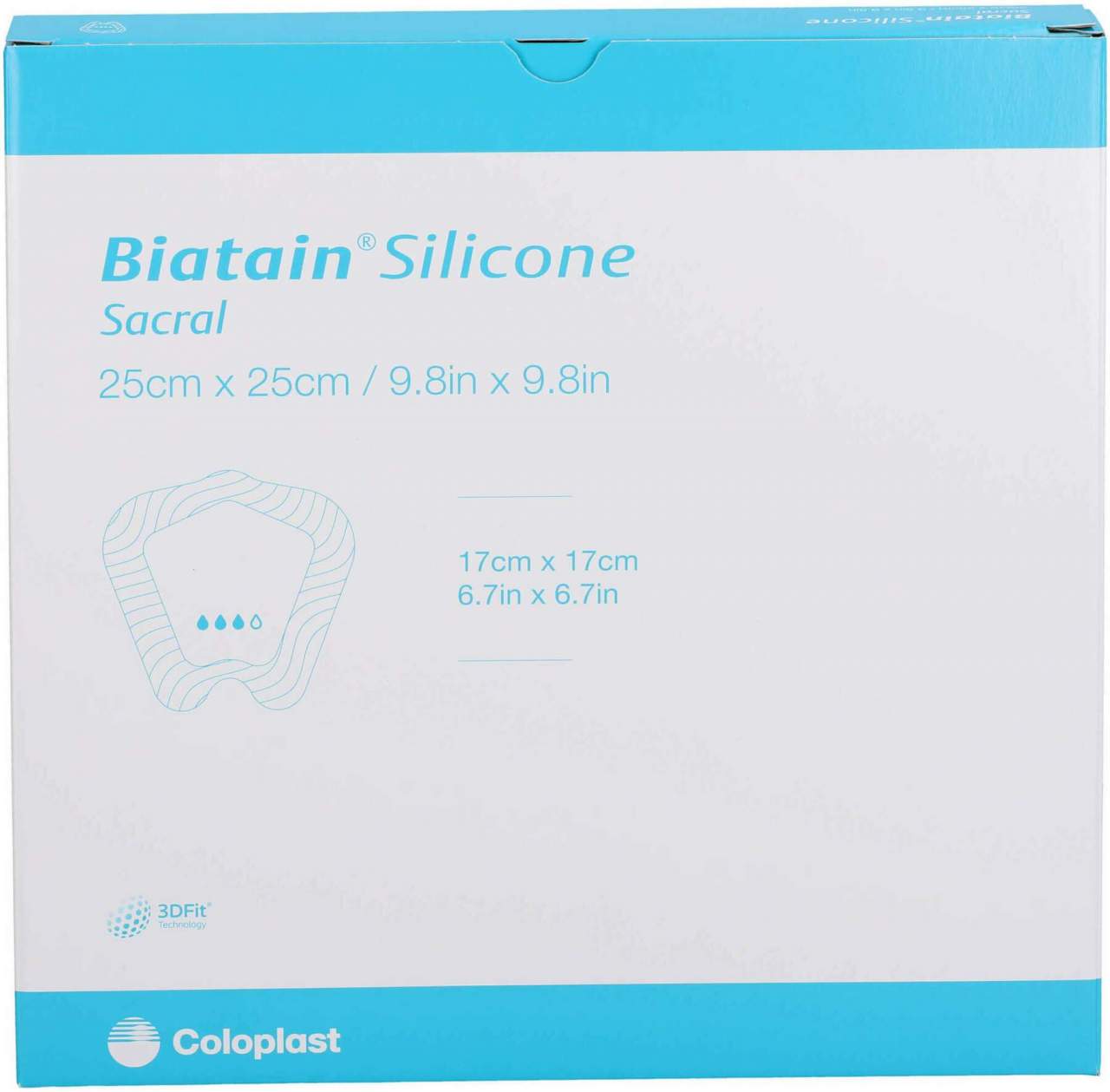 Biatain Silicone Schaumverb.Sakrum Groß 25x25 C