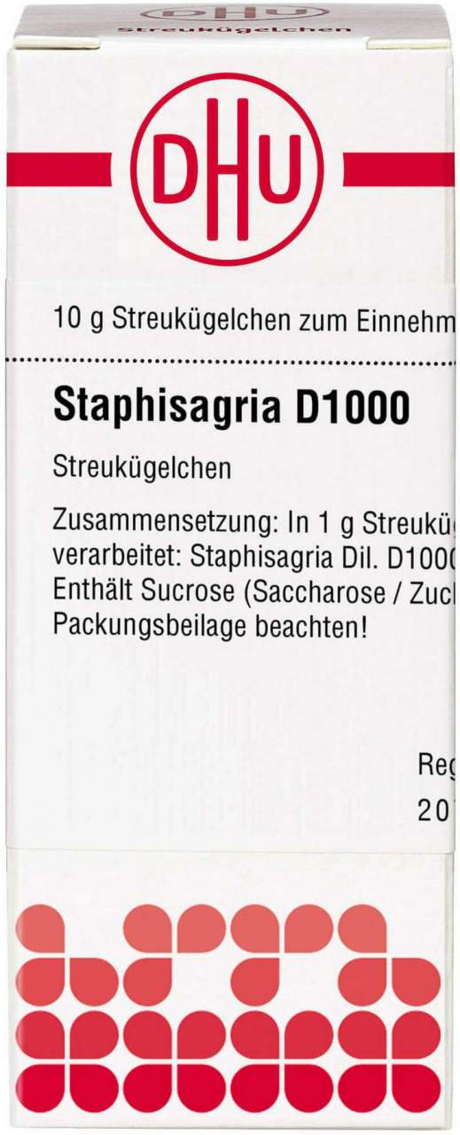 Dhu Staphisagria D1000 10 G Globuli