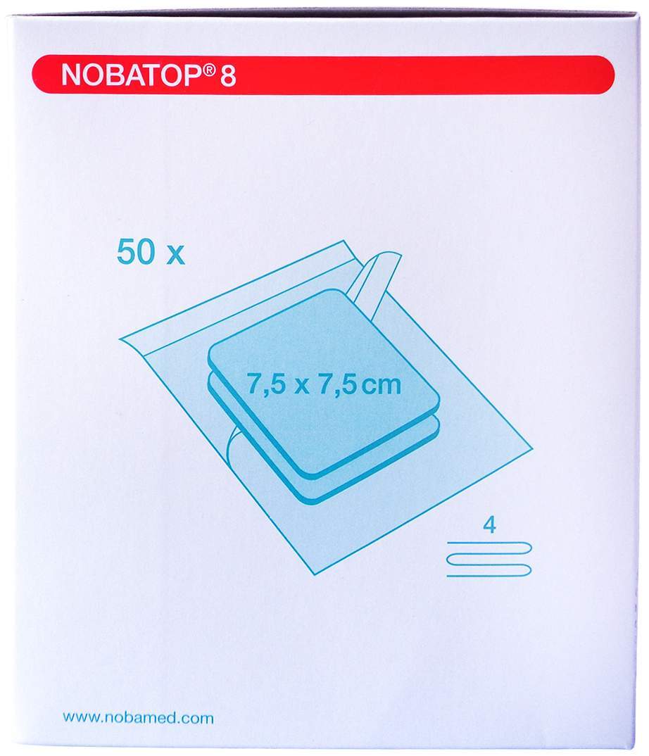 Nobatop 8 Kompressen 7,5x7,5 cm Steril