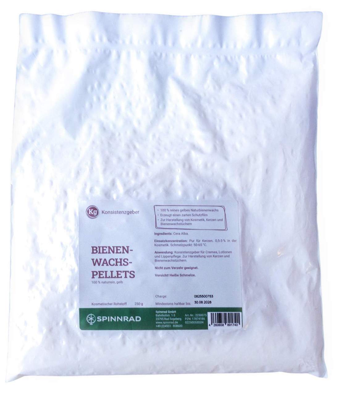 Bienenwachs-Pellets Gelb 100% Naturrein 250 G