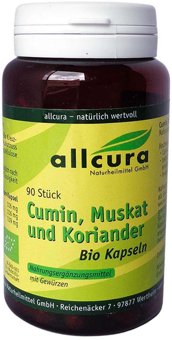 Cumin Muskat und Koriander Bio Kapseln